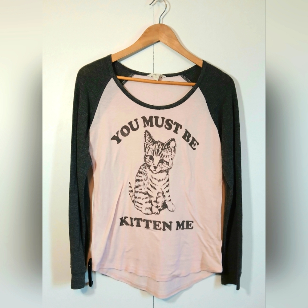 Streetwear Society Pink and Black Long Sleeve Tee